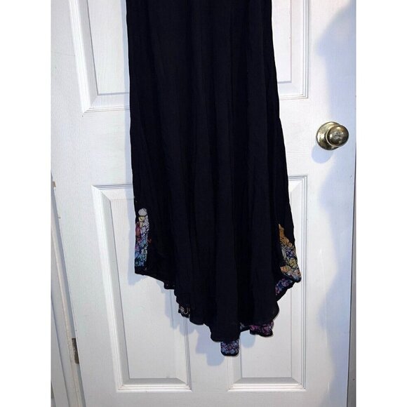NWT SHORELINE Sleeveless Midi Navy Rayon Long Sundress Casual Summer Dress OSFM - Picture 15 of 16